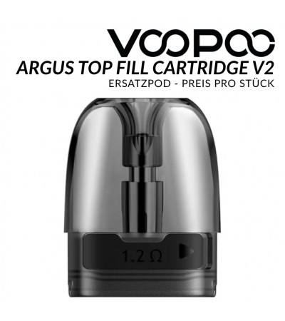 Argus Top Fill Cartridge V2 - VOOPOO - Ersatzpod 2,0 / 3,0 ml