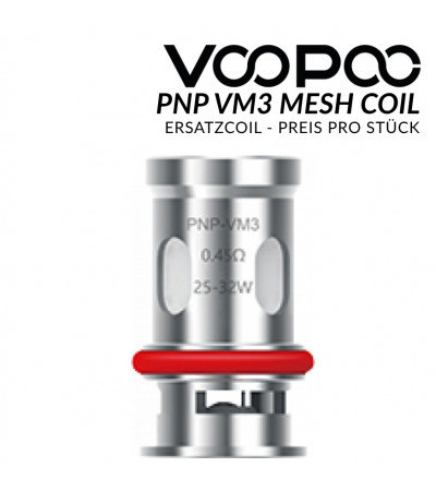 PnP-VM3 0,45 Ohm Mesh Coil - VOOPOO - Ersatzcoil