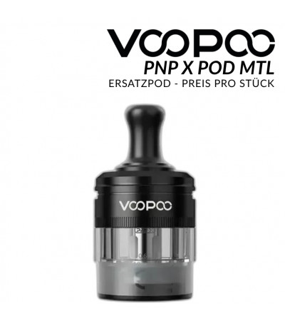 PnP X Leerpod MTL Black - VOOPOO - Ersatzpod 5,0 ml