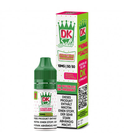 Straw Kiwi Bubblegum – DK Salts – Nicsalt Liquid 10ml 