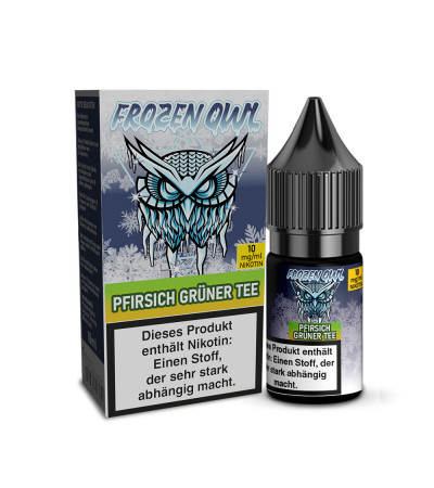 Pfirsich Grüner Tee – Frozen OWL – Nicsalt Liquid 10 ml