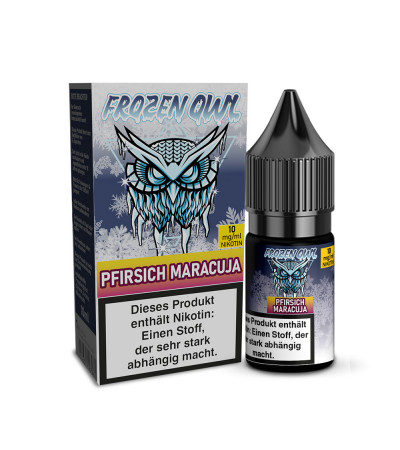 Pfirsich Maracuja – Frozen OWL – Nicsalt Liquid 10 ml