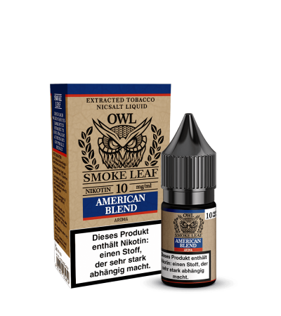 American Blend – OWL Smoke Leaf – Nicsalt Liquid 10 ml