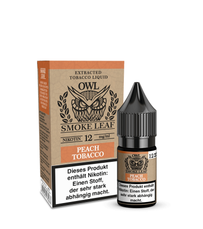 Peach Tobacco - OWL Smoke Leaf - 10ml Nikotinsalz