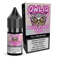 White Peach Razz – OWLIQ – Nicsalt Liquid 10 ml