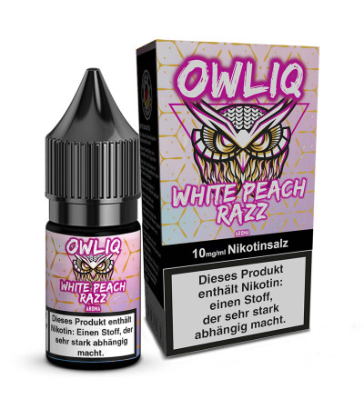 White Peach Razz – OWLIQ – Nicsalt Liquid 10 ml