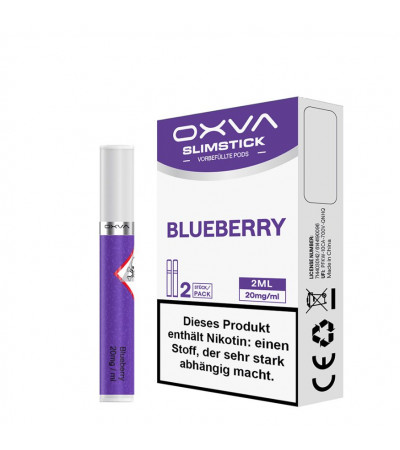 Blueberry – OXVA SlimStick Einweg Pods – Nicsalt 20mg – 2er Pack