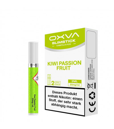 Kiwi Passion Fruit – OXVA SlimStick Einweg Pods – Nicsalt 20mg – 2er Pack