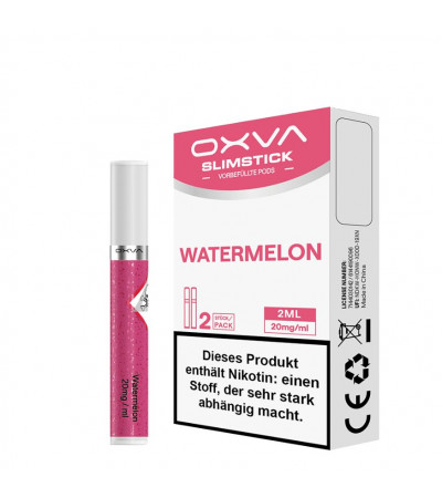 Watermelon – OXVA SlimStick Einweg Pods – Nicsalt 20mg – 2er Pack