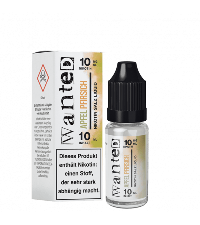 Apfel Pfirsich – Wanted Overdosed – Nicsalt Liquid 10 ml