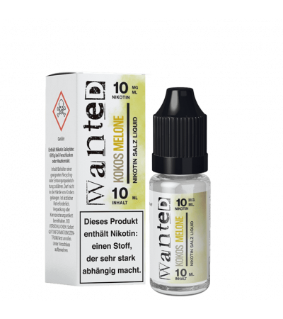 Kokos Melone – Wanted Overdosed – Nicsalt Liquid 10 ml