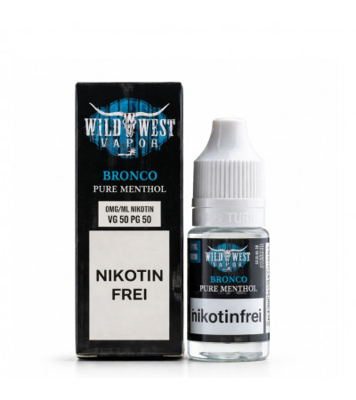 Bronco – Wild West Vapor – Pure Menthol Liquid 10 ml