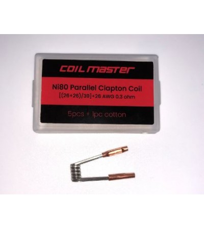 Coil Master Ni80 Triple Clapton Fertigcoil