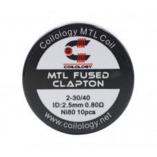 Coilology Prebuilt MTL Fused Clapton 2-30G/40G Ni80