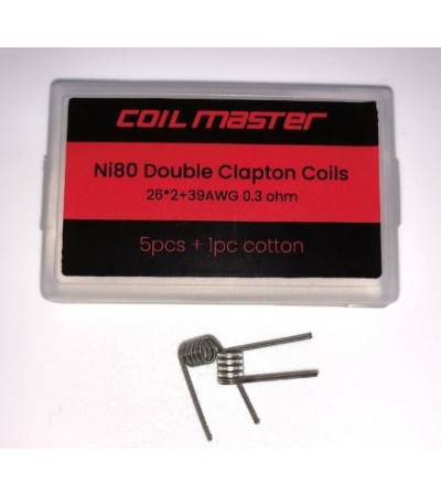 Coil Master Ni80 Double Clapton Fertigcoil